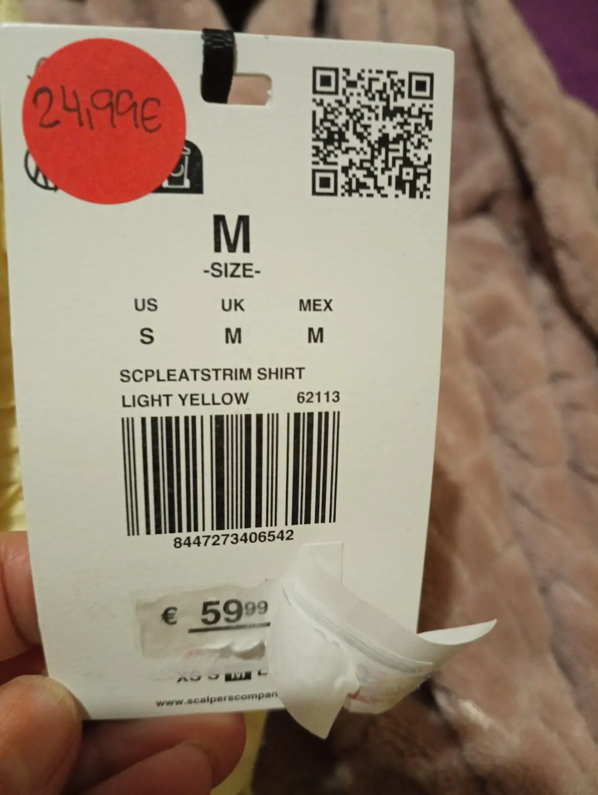 Precio en España de una camisa de marca - comparativa