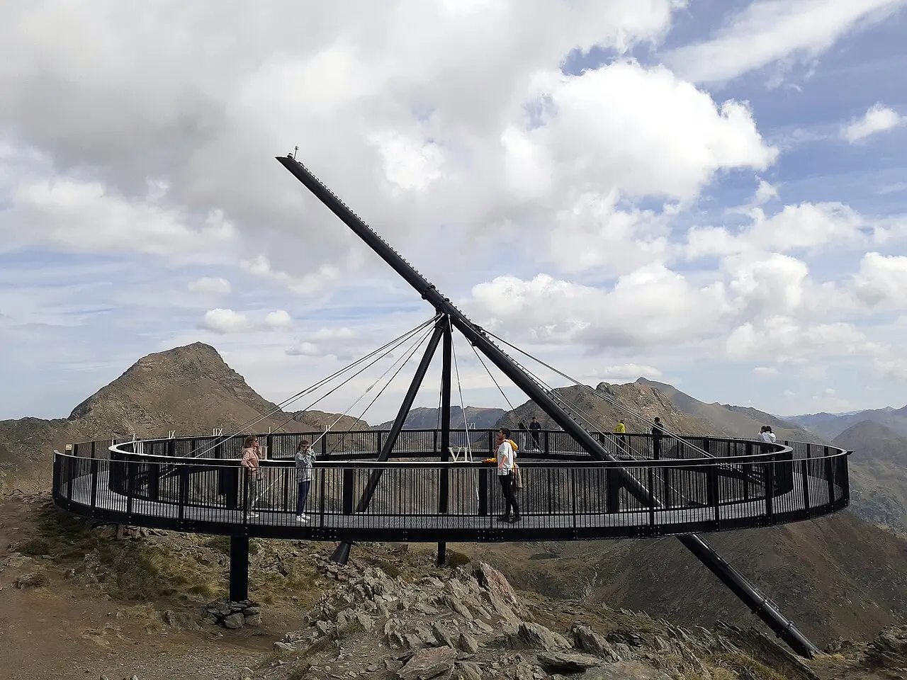 Mirador Solar de Tristaina, estructura circular a 2.700 metros en Ordino Arcalís