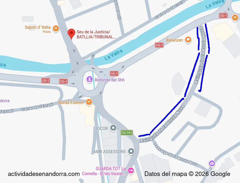 La Comella area where you can usually find street parking