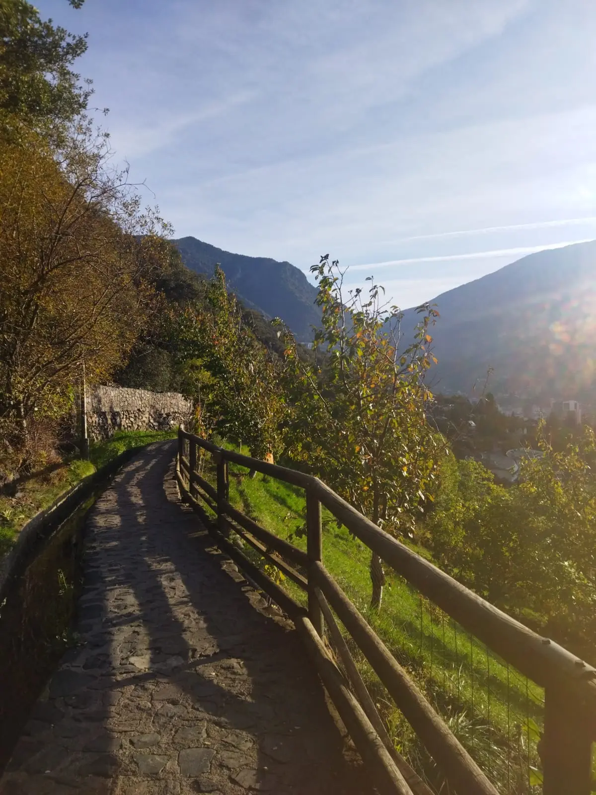 Rec del Solà con rayo de sol
