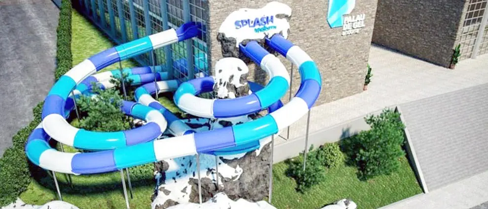 Zona Splash del Palau de Gel en Canillo, Andorra