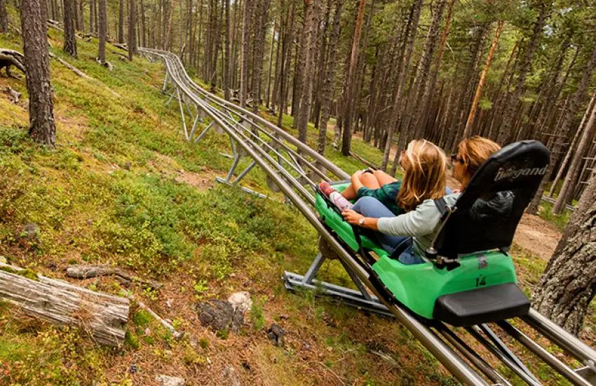 Tobotronc de Naturland, le toboggan alpin le plus long d'Europe en Andorre