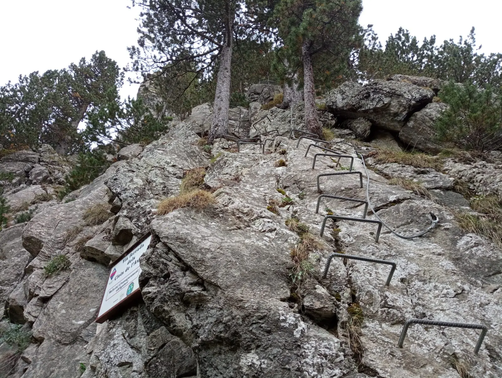 Vía ferrata Clots de l'Aspra en Cortals d'Encamp