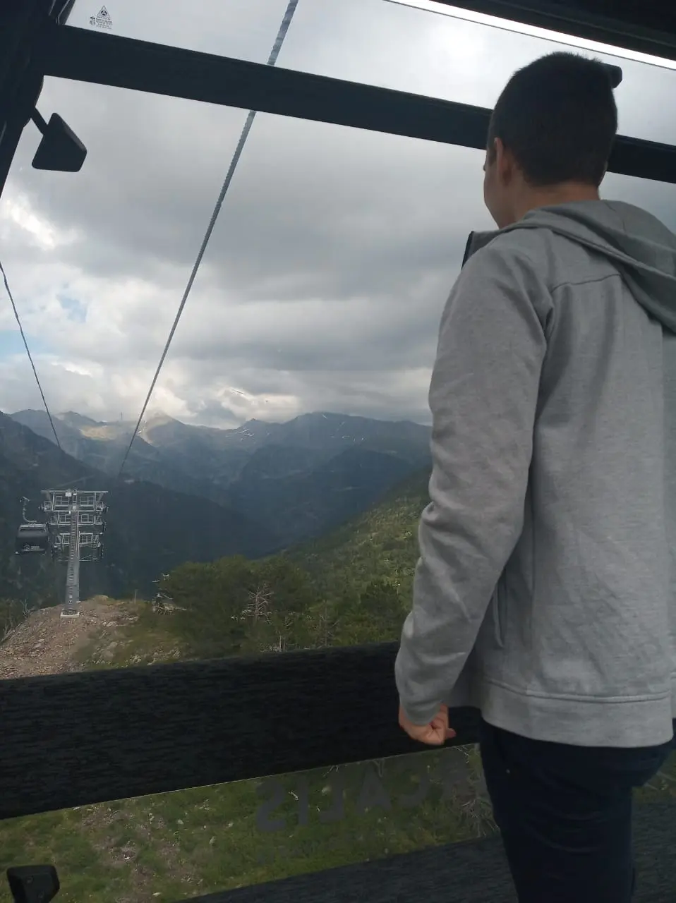 Vistas desde el telecabina de Tristaina